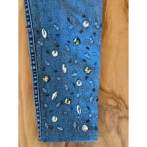 V Cristina Embellished Denim Jeans Size 4
